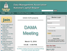 Tablet Screenshot of dama-ncr.org